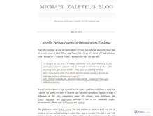 Tablet Screenshot of michaelzaletel.com